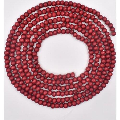 Wood Bead Garland Natural Wooden Beads 295cm Handmade Boho Decor, Christmas Tree Hanging Decor