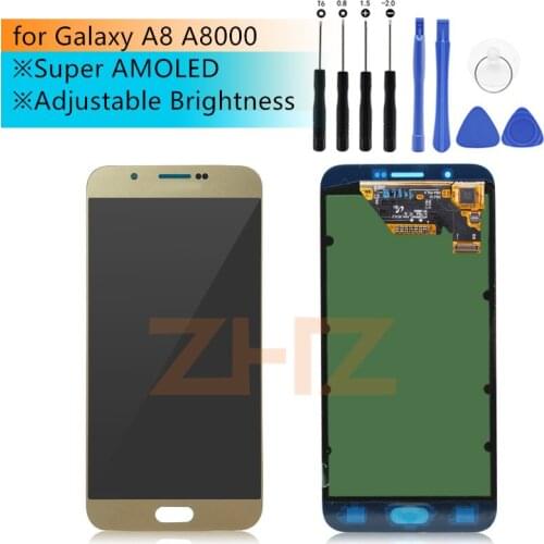 For SAMSUNG Galaxy A8 LCD Screen Display Touch Digitizer LCD Display Screen for Galaxy A8 A8000 A800 A800F Replacement Parts