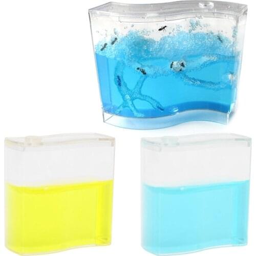 Gel Maze Ant Farm Works Workshop Educational Glue Live Habitat Feeding Kids Toy K1MF