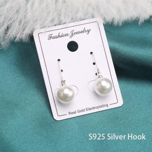Hoop Small Unusual Earrings Sterling Silver 925 Woman Korean Jewelry Outstanding Piercing Ear Fashion Pearl Earrings 2021 Trend