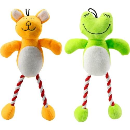 Pet toy for baby dog sleeping with teddy bear Bomei dog toy biting resistant molars making sound dog toy