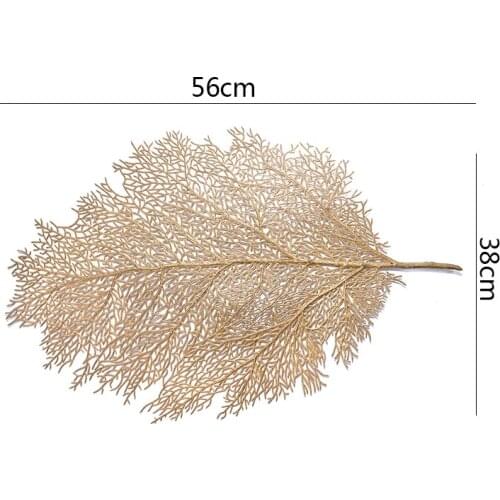 Simulation Coral Branch Placemat PVC Placemat Insulation Pad