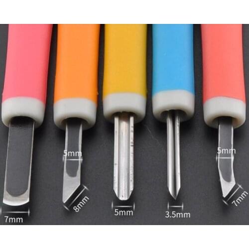 Wooden seal tool 1 pcs Rubber stamp carving knife flat blank white carving knife woodcut