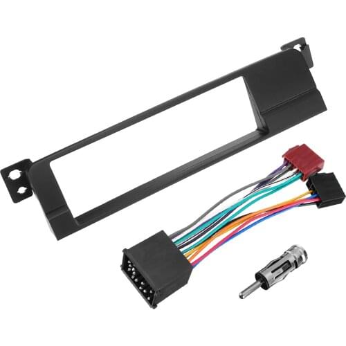 1 Din Radio Fascia For BMW 3 Series E46 1998-2005 DVD Stereo Panel Dash Mount Trim Kit Surround Frame Plate Cover Trim