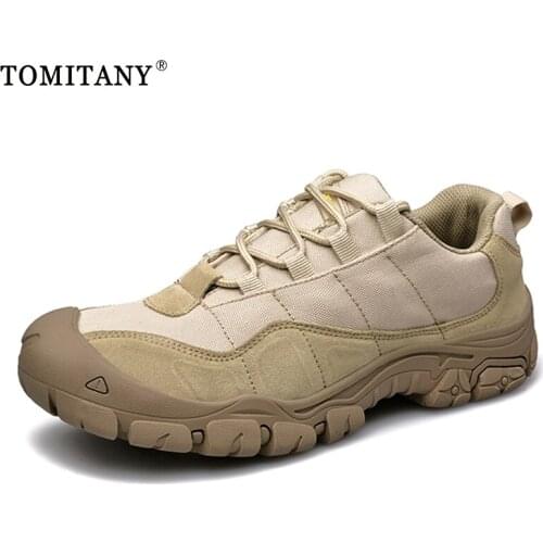 Men Military Combat Boots Waterproof Hiking Travel Shoes Work Safety Shoes Army Tactical Shoe Breathable Men Hiking Desert Boots