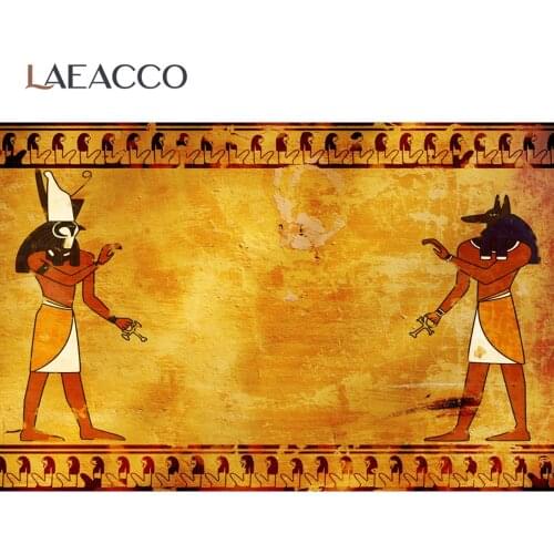Laeacco Mural Old Religious Pattern Wall Egypt Photographic Backgrounds Customized Photography Backdrops For Photo Studio