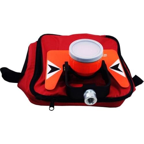 AK18 Single Prism for Nikon Sokkia Topcon south trimbel Total Station Red With Soft Bag High quality