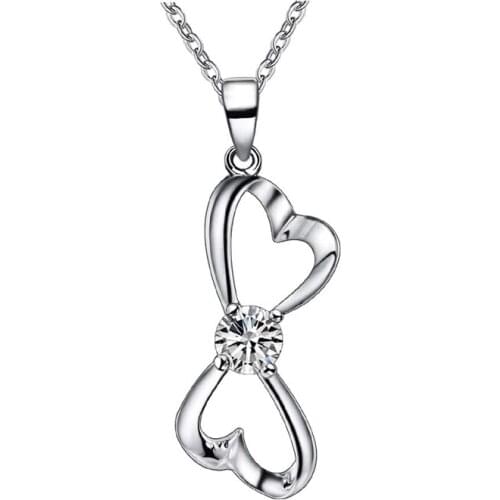 Wholesale fashion jewelry silver plated Fashion jewelry chains necklace pendant AN169