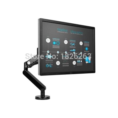 Q5 Super Quality Full Motion Gas Spring 10-30 inch Desktop Monitor Holder Arm Mount with USB 3.0 Port Loading 2-9kgs