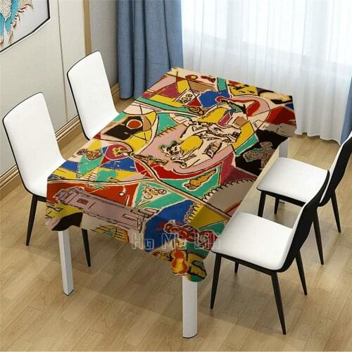 Abstract Design Pattern Tablecloth Dinning Decor