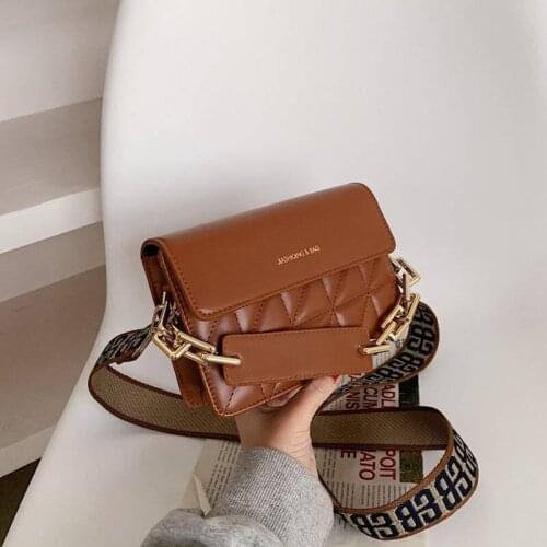 Handbag Shoulder Bags Purse Crossbody Bags for Women Fashion 2021 New Chains Letter Pattern All-match PU Leather Designer Bag