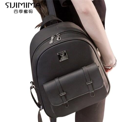 Newhotstacy Bag 05222021 Ladies leisure college style schoolbag simple fashion backpack double shoulder bag