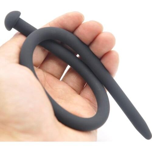 Super Long Climax Stimulation Male Masturbator Urethral Dilators Penis Plug, Silicone Urethral Sound Catheter Sex Toys for Men