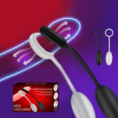 Glans Exerciser Penis Dumbbell Lasting Enhance Sex Toy for Men Penis Elastic Ball Stretcher Foreskin Cock Ring Enlargement