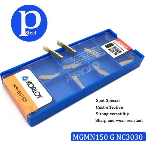 Grooving Carbide Inserts100% Original MGMN150 G NC3030 Turning Tool CNC Lathe Cutter Tool Parting And Grooving Tool Parting Off