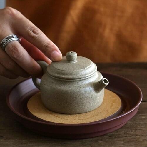 Yishuitang raw ore pure handmade purple clay pot sesame section mud tea sketch pot Dezhong 125ml old material