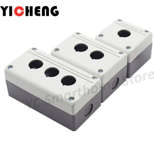 1Pcs Three holes Waterproof button box switch control box switch cassette /Mounting hole 22mm