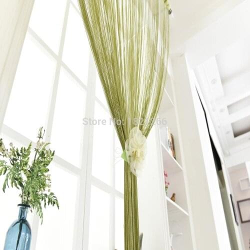 1 pcs String Curtains Classic Line Curtain Window Blind Valance Room Divider Door Decorative