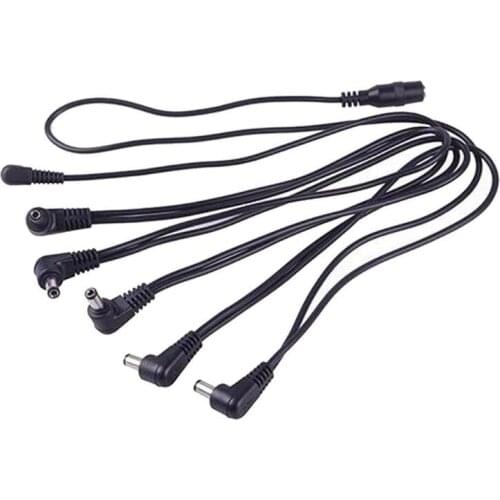 100% New 9V DC 1A 6 Way Guitar Effect Pedal Daisy Chain Power Supply Cable High Quality Guitar Part Accessories New