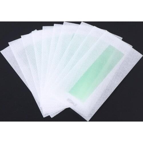 10x Hair Removal Depilatory Epilator Cold Wax Strips Paper Pad For Face Nonwoven 27RB