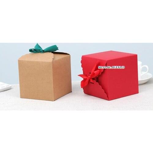 11*11*11cm Christmas Apple Gift Box Apple Package Red Brown Paper Packging Candy Cake Box Small Gifts For Birthday Parties