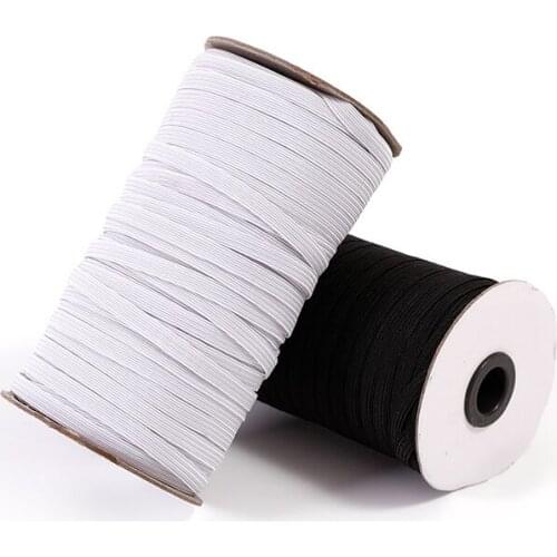 200yard 3/6MM elastique couture Masks Elastic Band White Black rubber rope DIY Mask Sewing Accessories elastic band