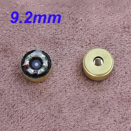 9.2mm Gold-plated Diaphragm Speaker Unit 16 Ohm Balanced Sound Vocal Earbuds DIY