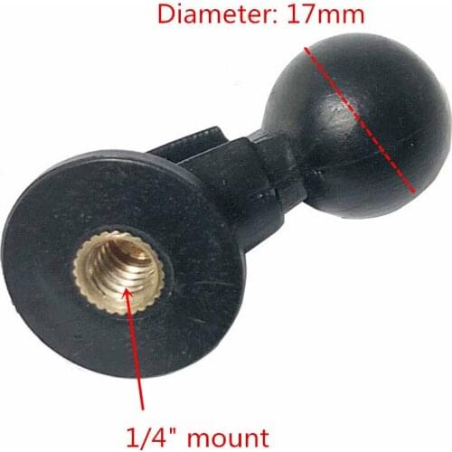 17mm Ballhead Adapter for Tripod Selfie Handle Grip Stand Ball Mount to Tripod Mount Holder Phone Pad Tablet Holder