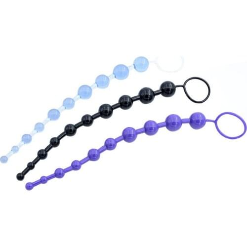 10 Beads Anal Plug Sex Appliance Anus Masturbator Prostate Massager Erotic Sex Toy For Woman Butt Plug Adult Products