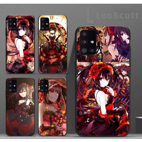 Date a live Tokisaki Kurumi Phone Case For Samsung A40 A31 A50 A51 A71 A20E A20S S8 S9 S10 S20 Plus note 20 ultra