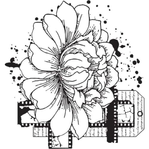 Flower Transparent Clear Silicone Stamp/Seal for DIY scrapbooking/photo album Decorative clear stamp sheets A111