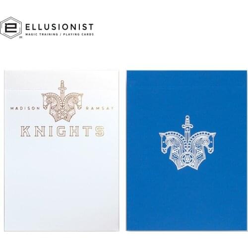 Ellusionist Knights Playing Cards By Daniel Madison Bicycle White/Blue Deck Poker Size Magic Card Games Magic Tricks Props