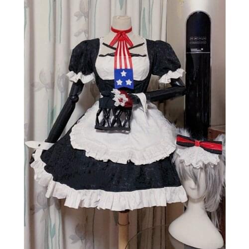 Game Azur Lane Hammann Cosplay Costume Unchanged High Quality Gorgeous Maid Outfit Activity Party Role Play Clothing Custom-Make