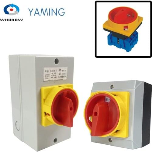 YMD11 Series Isolator Switch OFF-ON 25A 32A 3/4P Rotary Changeover Cam Main Interruptor Disconnect Safty Control Circuit LW30