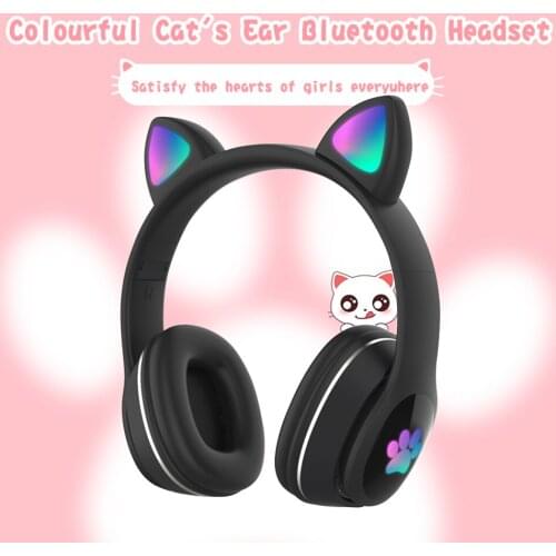 L400 Sports Fitness Wireless Headsets Stereo 3.5mm Bluetooth LED Headphone Over-Ear Wireless Wired Headset for PC Phone