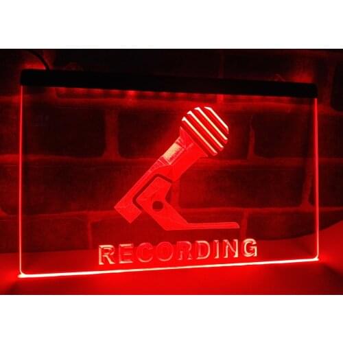 LB799- Recording Microphone On Air NEW LED Neon Light Sign home decor crafts