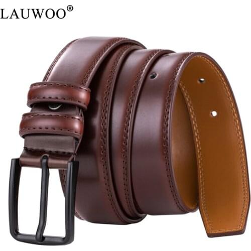 Men belt leather belt men strap male gunine leather strap cow genuine leather luxury vintage pin buckle men belt Dropshipping