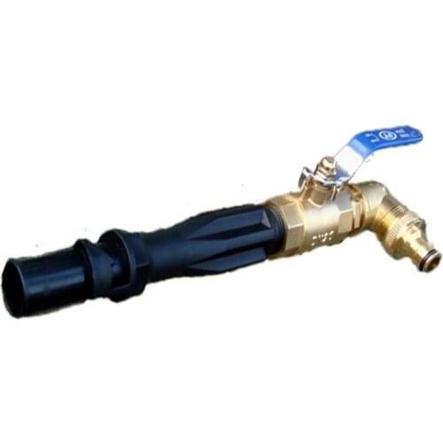 Turf Horticulture 90 Degree Nozzle Adjustable Nozzle with Ball Valve Switch Nozzle Cooling and Humidifying Water Gun Nozzle