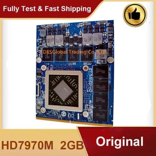 Original 9XVK3 HD7970M HD 7970M Graphics VGA Video Card 2GB 216-0836036 109-C42957-00B For Dell M18X R1 R2 M17X R1 R2 R3