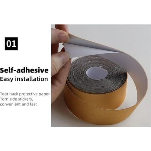 Self Adhesive Corner Line Masking Tape Gap Sealing Foil Waterproof Tape Waist Line Sticker Stairs Skirting Floor Wall Stickers