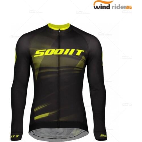 Scottful Men Long Sleeve Clothing Cycling Jersey Pro Team MTB Jacket Maillot Ropa Ciclismo Spring Autumn Breathable Sportswear