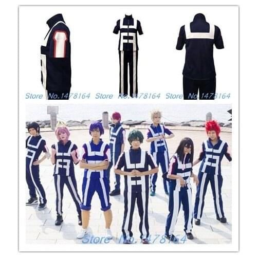 Boku no Hero Academia Bakugou Midoriya Iida School uniform Outfits Sportswear Gymnastics Costume Cosplay New