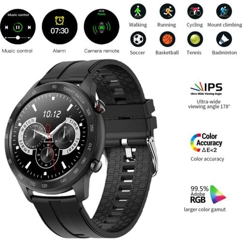 Smart Watch Compatible with IOS Android Phone Fitness Tracker IP68 Waterproof Digital Wristwatch Full Touch Screen Smartwatch