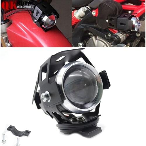 Universal 12V Motorcycle Metal Headlight Driving Spot Head Lamp Fog Light For Suzuki TL1000S/R VS800 Intruder VZ800 Maraude