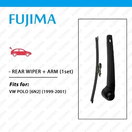 Rear Wiper and Arm for VW POLO 6N2 (1999-2001) Back Window Windscreen Rear Wiper Blade with Arm