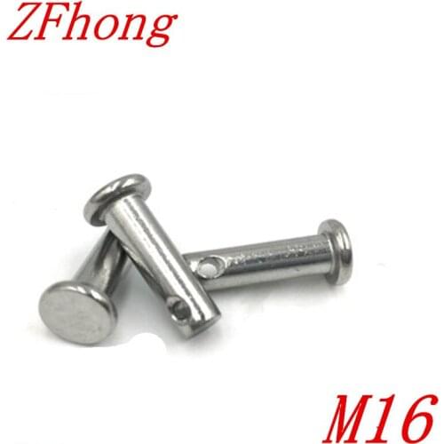 2pcs M16*30/40/45/50/60/70/80/90/100 stainless steel eye bolt stud articulated anchor bolt fasterners length