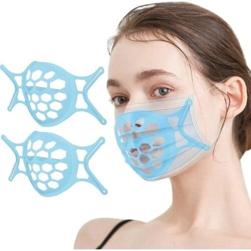 5/1Pcs Mask Breathable Holder 3D Mouth Mask Assist Breathing Bracket Mask Inner Cushion Bracket Silicone Breathable Mask Holder