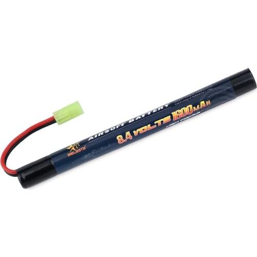 8.4v 1600mAh Stick Mini NiMH Battery Pack Mini Tamiya Connector Assembled For Airsoft Guns Cyma AK47 Kalashnikov AK47