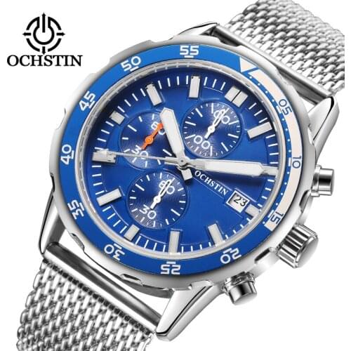 Fashion Men Watch Luxury Brand Sport Quartz Watch Men Wrist Watch Stainless steel mesh band Business Men Watch Relogio Masculino