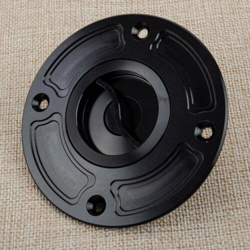 1 Set Black Metal Keyless Fuel Gas Tank Cap Cover Fit for Suzuki 4 Holes GSXR600 GSXR750 GSXR1000 GSXR1300 GSX600F GSF1200 SV650